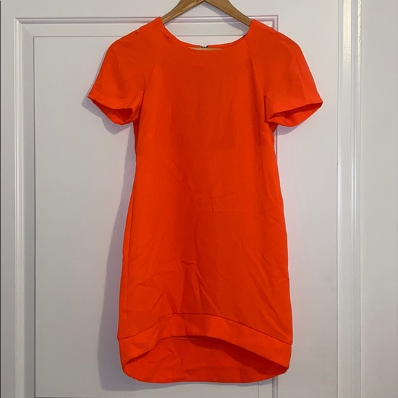 Bright orange dress